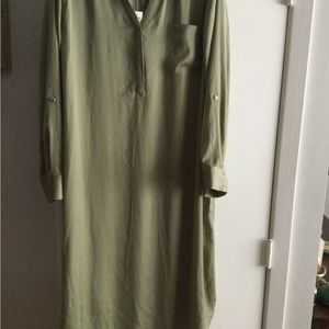 NEW Chicos green silky dress